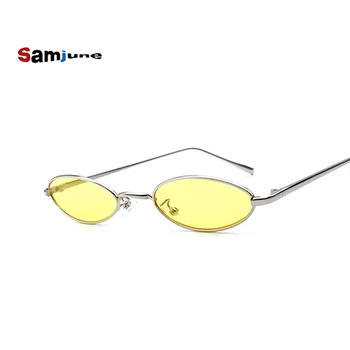 Noua Moda Mici, Rotunde ochelari de Soare pentru Femei Brand Vintage Ochelari Cadru Metalic HD Lentile UV400 Ochelari de Soare Ochelari de Nuante
