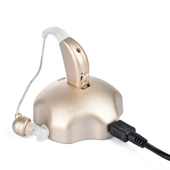 Aparat auditiv Reincarcabil aparat auditiv pentru Hipoacuzie Mini Invizibil Amplificator de Sunet pentru persoanele În Vârstă Ureche de Îngrijire USB Auzi Ajutor
