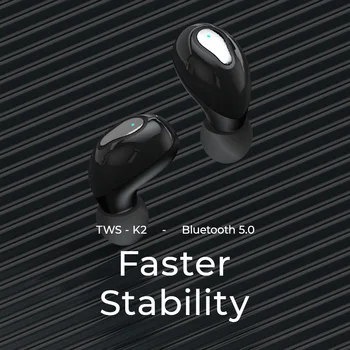 Fără Fir Bluetooth Casti cu Microfon Sport rezistent la apa TWS Căști Bluetooth Touch Control Wireless Căști Auriculare Telefon