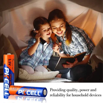 Аккумуляторы PKCELL 12BUC LR6 AA и 12BUC LR03 1.5 V AAA щелочные батареи основной и одноразовой батареи для игрушек