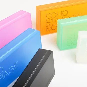 KACOGREEN ECHO Cutie de Depozitare din Plastic Bomboane de Culoare Mată Caz Pen Multi-Funcție de Papetărie Cutie de Depozitare pentru Copii Student Stilou Cutie