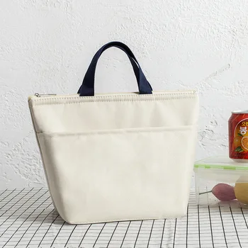 Noi Îngroșat Portabil Impermeabil Prânz saci pentru femei Geanta Izolare Sac Oxford Geanta Picnic Sac de masa de Prânz Caseta de Culoare Solidă Bento sac