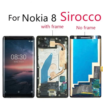 AMOLED LCD Pentru NOKIA 8 Sirocco Display LCD Touch Screen cu Cadru Pentru NOKIA 8 Sirocco Display LCD cu Pixel Mort