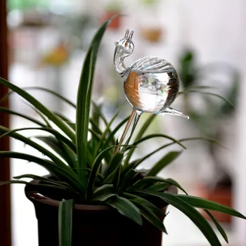 Planta Automat De Udare De Sticlă De Pasăre Cutii De Udare Flori Plante Decorative Din Sticlă Clară Dispozitivul De Udare 12 Forme