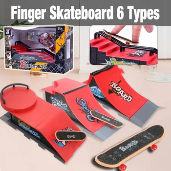 Deget Mini Skate Board Punte Grif Skate Park Kit Joc de Masă Rampă de Cale Jucărie Mini Skateboard pentru Amatorii de Sporturi Extreme