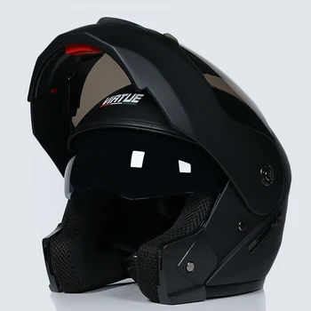 Casco capacetes dublu dual lens casca casca motocicleta fata complet căști căști de schi alpin