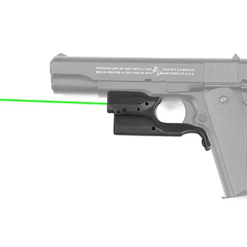 PPT Tactic cu laser verde vedere pistol glock se potrivește 1911 Smith&Wesson,Compact și Bobtail cadre gz200041
