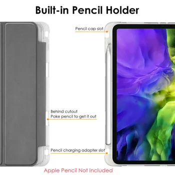 Caz pentru 2019 iPad 10.2 7-a Generație 2018 2020 iPad Pro 11 10.5 Aer 3 Smart Cover cu Creion iPad Pro 12.9 2018 2020