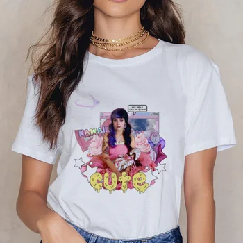 2020 noua Moda Melanie Martinez Kpop Imprimare Tricou Femei Harajuku Tricou Casual cu Maneca Scurta desene animate Tricou Topuri Haine