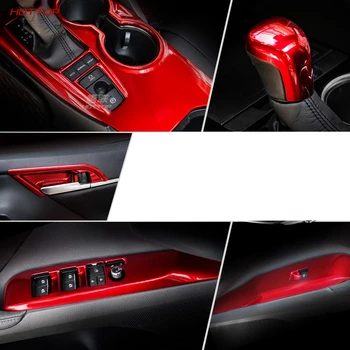 Volanul se ocupe de acoperire pentru Toyota Camry 2018 2019 Interior Capacul de Styling Auto Accesorii Decor Vopsea roșie