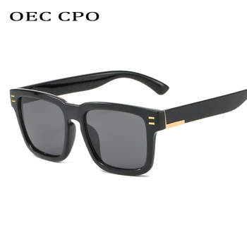 OEC CPO 2019 Nouă Bărbați Supradimensionate Pătrat ochelari de Soare pentru Barbati Vintage Negru Ochelari Retro Si Fang ochelari de Soare pentru Femei Ochelari de O176