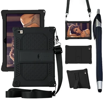 Pentru Teclast M40 P20HD Caz 10.1 Inch Comprimat Anti-Picătură de Protecție husa Silicon Tableta Stand cu Curea și Stilou Capacitiv