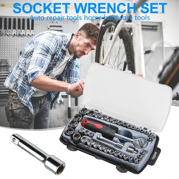 3/8 Clichet 1/4 Socket Wrench Set Masina De Instrumente De Reparații Auto Cu Ușurință De Instalare Unitate De Uz Casnic Masina Personala Elemente