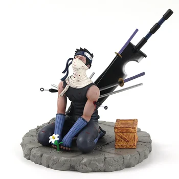 19cm Anime Naruto Zabuza Momochi Așezat Jucării Figura PVC Modelul de Colectare Papusa