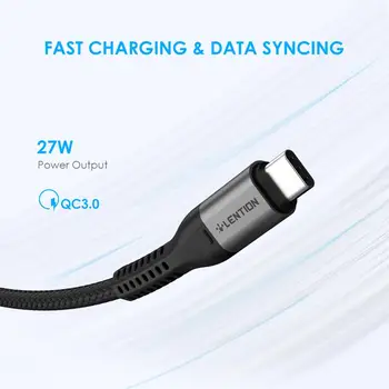 USB de Tip C Cablu Pentru Samsung S10 Huawei P30 Pro Rapid de Încărcare de Tip C de Încărcare Telefon Mobil Sârmă C Cablu USB pentru Samsung S9 S8