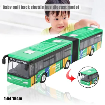 Mayitr 1:64 18cm Copii din Metal turnat sub presiune Model de Vehicul de Transfer cu Autobuzul Masini Jucarii Copilul Mic Trage Înapoi Jucarie Cadou Pentru Copii
