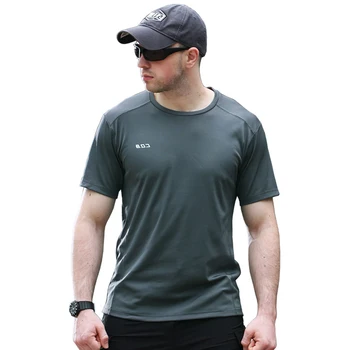 CQB Sport în aer liber Camping de Vară Tactice Militare pentru Bărbați T-shirt Rapid Cârpă Uscată Respirabil Maneca Scurta Camasi pentru Drumeții