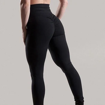 2019 Femei Sexy modis Jambiere de Moda Solid Glezna-Lungime Fundul Cutat Jambiere Talie Mare Push-Up Elastic Casual de Fitness Legging