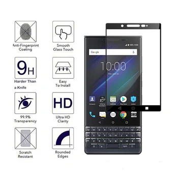 Pentru Blackberry KEY2 Le KEYTWO Acoperire Completă 0,3 MM 9H 2.5 D Temperat Pahar Ecran Protector Piele de Culoare Garda LCD Film