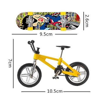Noutatea Biciclete Finger Skate Boards Set Pentru Copii Baieti Roata Jucarii Cadou De Ziua Biciclete Mini Jucarii Jocuri