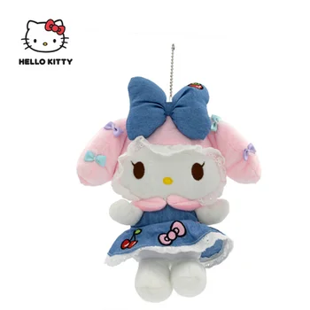 Hellokitty Doll Broderie jucărie de pluș Reale de Desene animate Pisica Kitty fata jucării de Pluș Șnur Papusa copii Cadou de Ziua de nastere