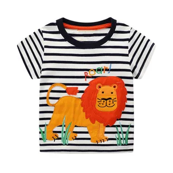 VIDMID 2-7ani Copii baieti Copii Boys T-Shirt Bumbac animale de Desene animate pentru Copii cu Maneci Scurte t-Shirt îmbrăcăminte de Vară W02