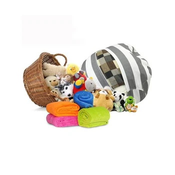 Capacitate mare Îngroșat Umplute Jucărie de Pluș de Stocare Bean Bag Pentru copii copii copii Dungă Material Lollipop 5 Culori Diverse Husă
