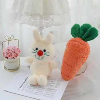 33cm Animal de Pluș Iepuri Papusa iepure Alb Jucării morcov Papusa Produse Pentru Copii cadou de ziua de nastere Cadouri de Craciun