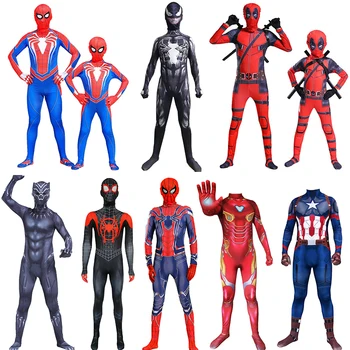 Adult copii Iron Man, Captain America Aquaman Venin Deadpool Wisler Costum de Superman Halloween Cosplay Costum de super-Erou