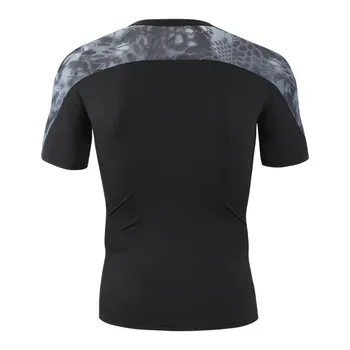 Esdy Bărbați Drumeții Python Respirabil Sudoare Tactice Topuri Trekking Camping T-shirt Militare Scurt iute Uscat în aer liber, Tricouri Sport