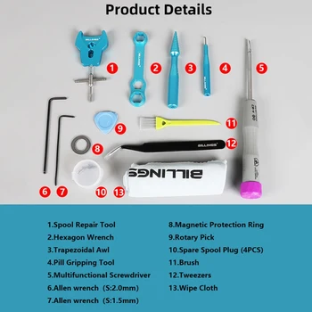 Standard cu Bobină de Demontare Dispozitiv Pin DIY Baitcasting Reel Pescuit Kit de Reparare Combo Rulment Remover Instrumente de Întreținere