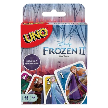 Mattel Jocuri UNO: Disney Frozen II Marvel Avengers Jurassic World Wrestling WWE - Distractiv de Prietenii de Familie Petrecere Carte de Joc
