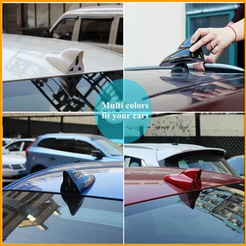 1 buc aripioare de Rechin Design Solar Automobile Antena Lumina Anti-Coliziune Anti-Spate-End LED-uri Auto, Lampa de Avertizare Decor Bec Stroboscop