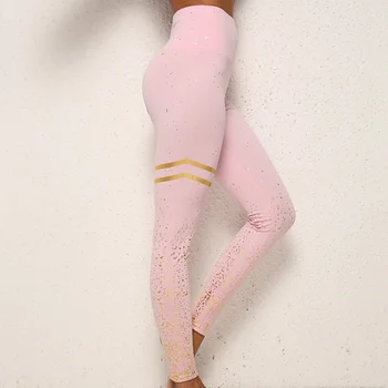 Roz iute uscat Skinny Pantaloni de Yoga pentru Femei de Funcționare Sport Jambiere 2020 Talie Mare Colanti Leggins de sex Feminin Sală de Fitness Push-Up Legging