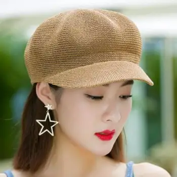 COKK Pălării de Vară Pentru Femei Pălărie de Soare coreean Bereta Capac Parasolar protecție Solară Pălărie de Paie pe Plajă Feminin Pălărie Chapeu Feminino Plasă Capac Nou