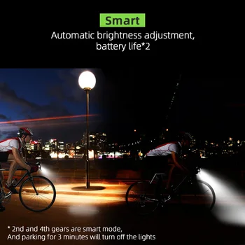 2000mAh 4000mAh Biciclete Lumina Cu Corn USB Reîncărcabilă 800 De Lumeni de Lumină LED Pentru Bicicleta Ciclism Lampă Față