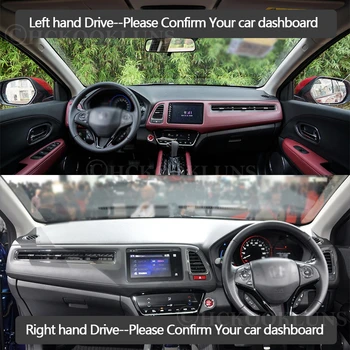 Tabloul de bord Capacul de Protecție Pad pentru Honda HR-V Vezel~2019 Accesorii Auto de Bord Parasolar Anti-UV Covor HRV HR V 2018