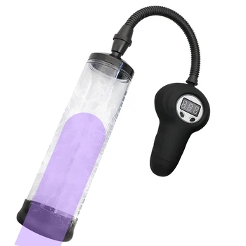 Baterie Automata Penis Pompa de Vid Display Digital Penis Booster Pompa de Marirea Penisului Erectie Exercițiu Jucărie Sexuală pentru Bărbați