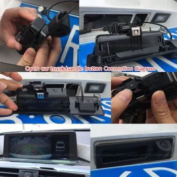 Noul Portbagaj Mâner aparat de Fotografiat retrovizoare 4 Pini Camera pentru BMW 3 5 X3 Series F10 F11 F25 F30 Parcare Backup