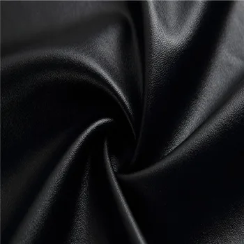 Bun 69*50cm Negru Piele Sintetica Cu Catifea 4 Părți Stretch Piele PU Moale Cald Faux din Piele Material de Cusut Pantaloni Diy