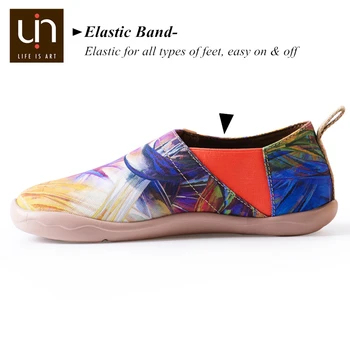UIN Vis Violet Design de Mână-pictat Panza Pantofi pentru Femei de Moda Mocasini Larg Picioare Adidași Femei Usoare Pantofi de Confort