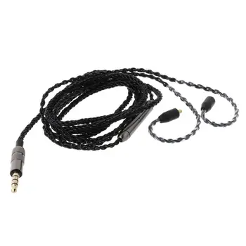 8 Cota de 3,5 MM/TIP C Cască MMCX Cablu cu Microfon/Control Volum pentru Shure SE215/315/425/535/846 UE900 WESTONE SONY Înlocuire