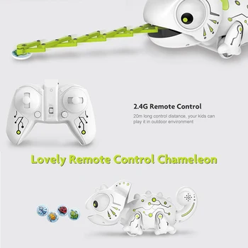 RCtown Control de la Distanță Cameleon 2.4 GHz animal de Companie Inteligent Robot de Jucărie Pentru copii Copii Cadou de Ziua de nastere Amuzant Jucărie RC Animale