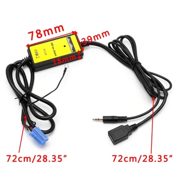 Car Audio MP3 Interfață Adaptor CD Changer AUX SD USB Cablu de Date Mini 8P Pentru VW Skoda W91F