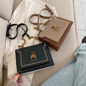 Instagram all-in-one sac de cross-body sac lanț noua moda pătrat mic sac de vest toamna/iarna retro single-geantă de umăr