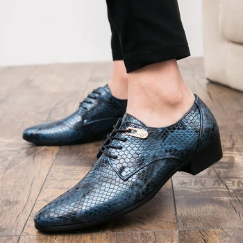 JUNJARM Brand Nou pentru Bărbați Pantofi Rochie Dimensiune 38-47 Negru Punct Clasic Deget de la picior Oxfords Pentru Barbati Moda Mens Pantofi de Partid de Afaceri