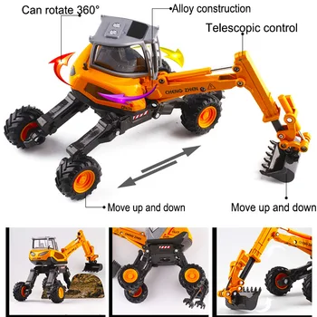 1:50 Scara De Păianjen Excavator Aliaj De Inginerie Auto Copii Model De Jucărie Vehicule De Colectare Serie De Trafic De Decorare Pentru Copii Cadouri