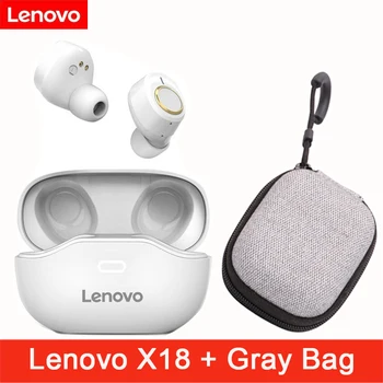 Lenovo X18 Wireless Bluetooth 5.0 Căști De Anulare A Zgomotului Adevărat Wireless Adânc-Bass Căști Originale Lumina Super-Rezistent La Apa