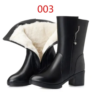 ZXRYXGS de Mari Dimensiuni, Piele naturala Cizme Femei, Cizme 2021 Blană Nouă Una de lână Cizme de Zăpadă de Iarnă Pantofi Femei Cizme Martin