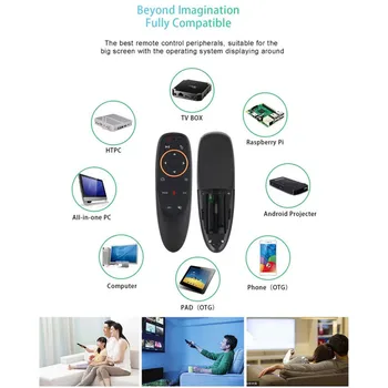 SL-G10 2.4 G Wireless de Voce de Control de la Distanță Inteligent Air Mouse-ul ASCUNS pentru Android TV Box de Control de la Distanță Cu Giroscop